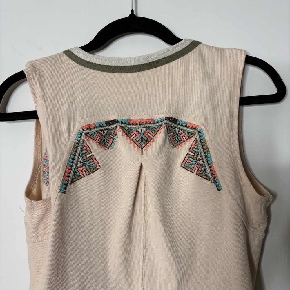 Free People Around The World Embroidered Wrap Top - Picture 5 of 6